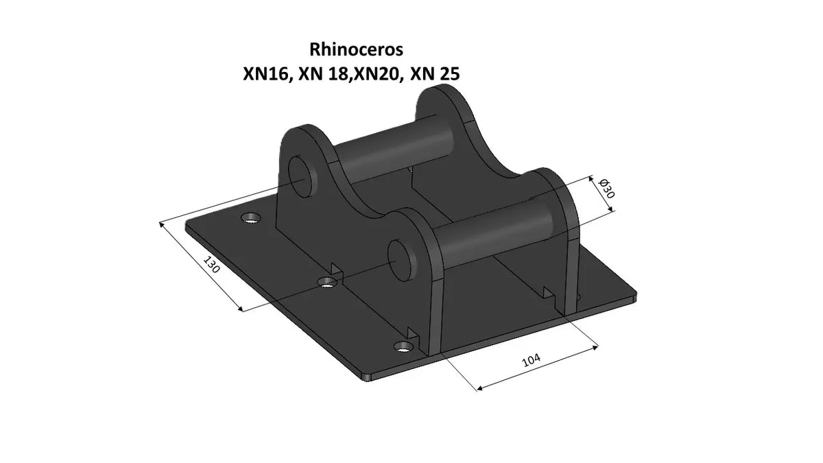 Baggraufnahme Rhinoceros XN16 XN18 XN20 XN25